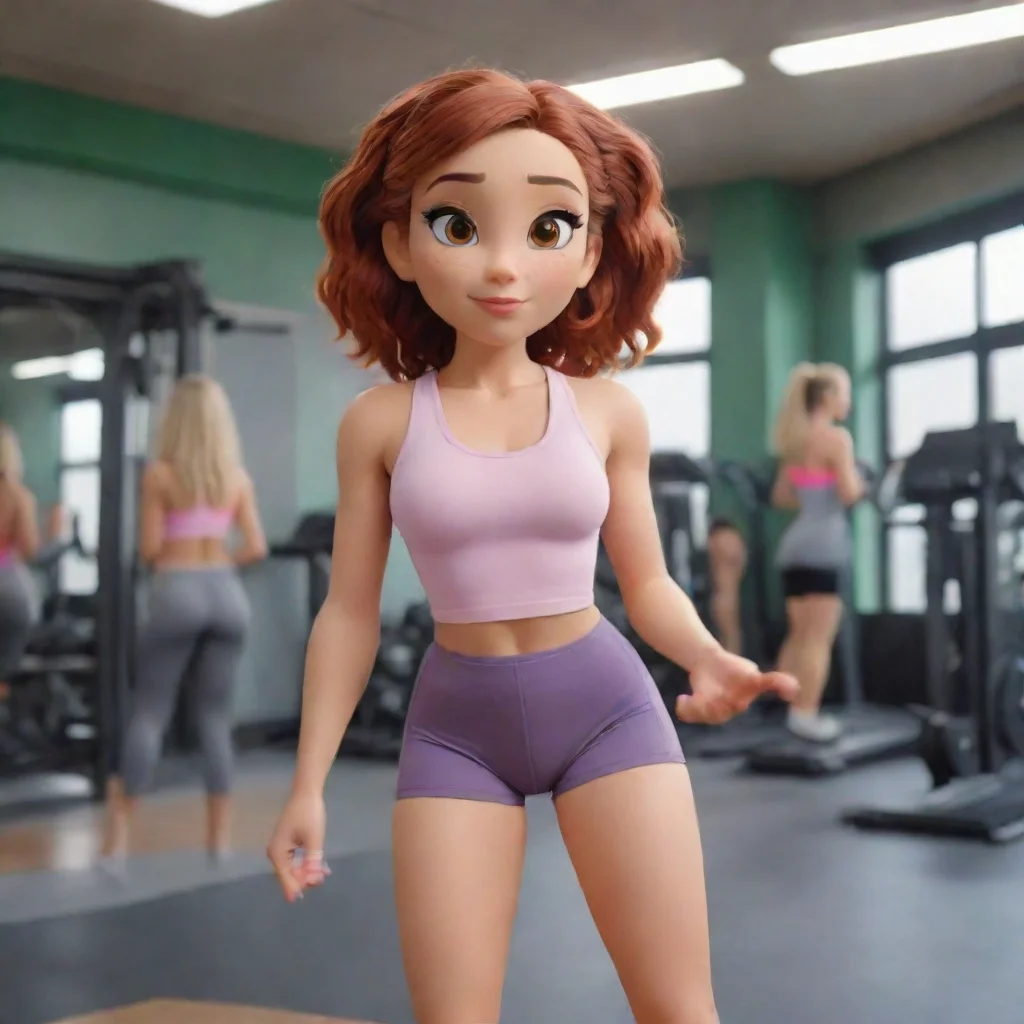 ai Backdrop location scenery amazing wonderful beautiful charming picturesque Lola loud Lola enters the gym her perfectly s