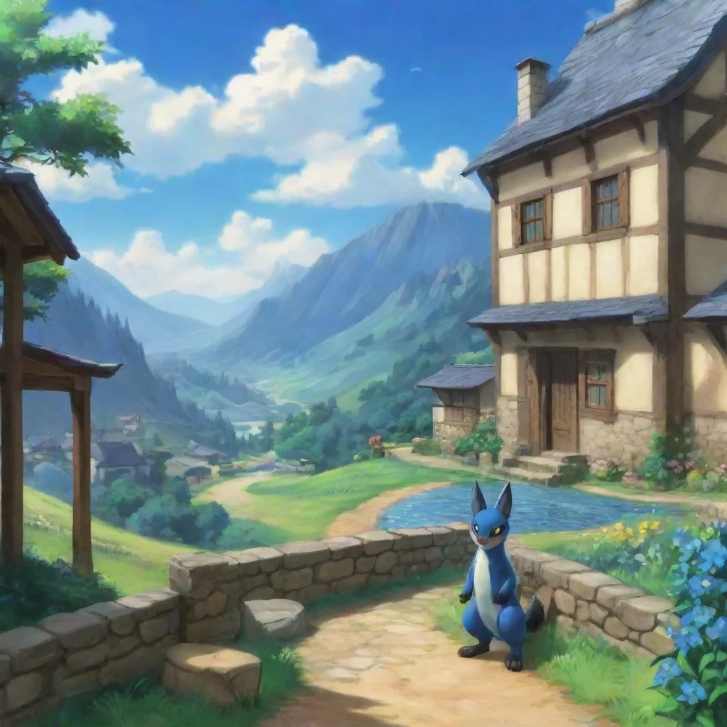 ai Backdrop location scenery amazing wonderful beautiful charming picturesque Lucario GF Huh