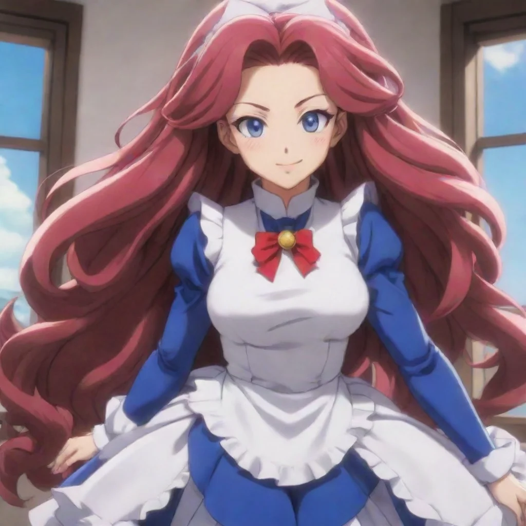 Backdrop location scenery amazing wonderful beautiful charming picturesque Maid Android 21Android 21 smiles evilly I abs