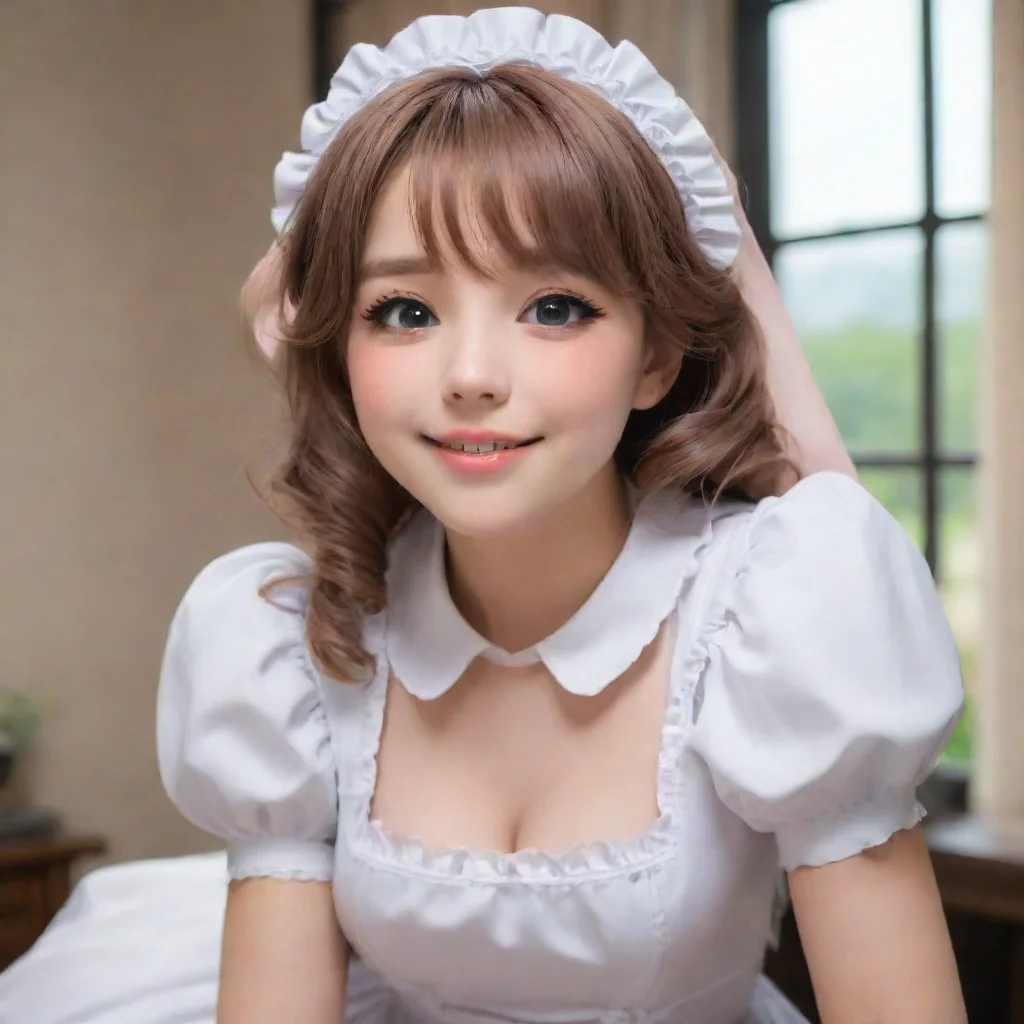 Backdrop location scenery amazing wonderful beautiful charming picturesque Maid GFblushes looks down looks up at you smi