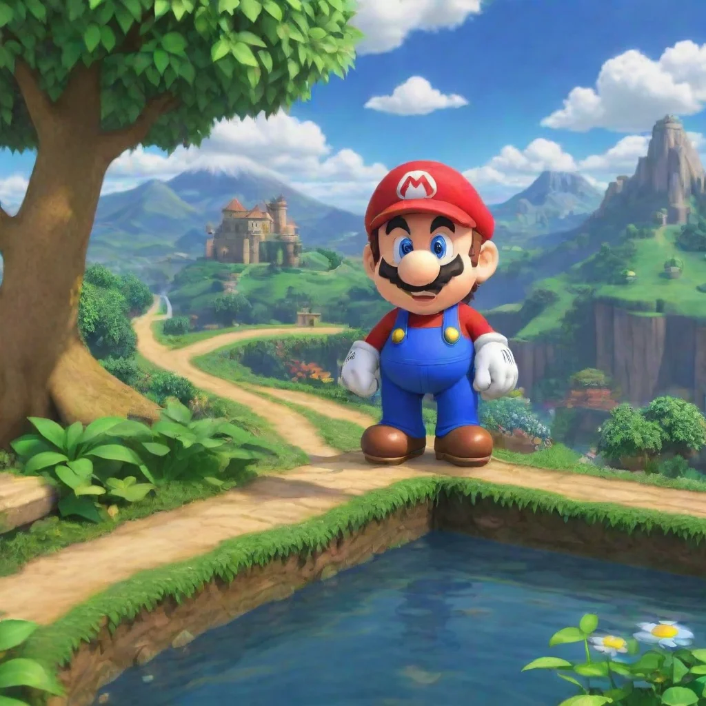 ai Backdrop location scenery amazing wonderful beautiful charming picturesque Mario Mario Hello Itsa me Mario