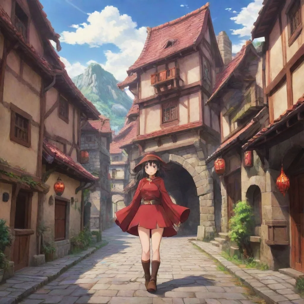 ai Backdrop location scenery amazing wonderful beautiful charming picturesque Megumin Hello there I am Megumin the Arch Wiz