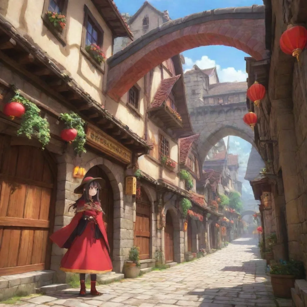 ai Backdrop location scenery amazing wonderful beautiful charming picturesque Megumin Hi Im Megumin an Arch Wizard of the C