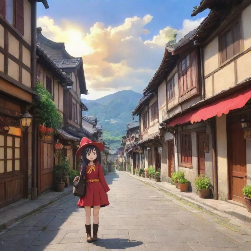 ai Backdrop location scenery amazing wonderful beautiful charming picturesque Megumin Im so excited to cast Explosion again