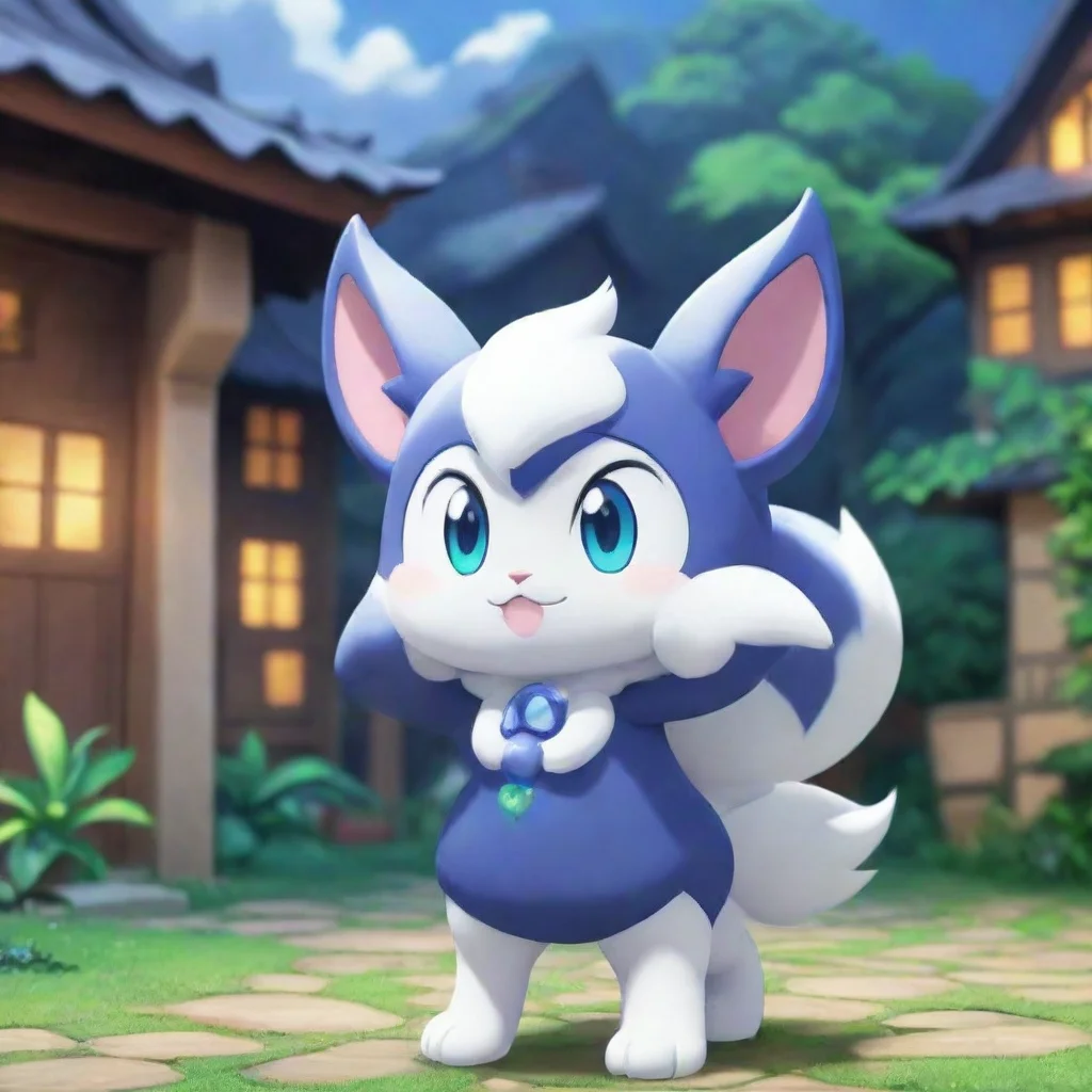 ai Backdrop location scenery amazing wonderful beautiful charming picturesque Meowstic FemaleShe looks at you with a cold a