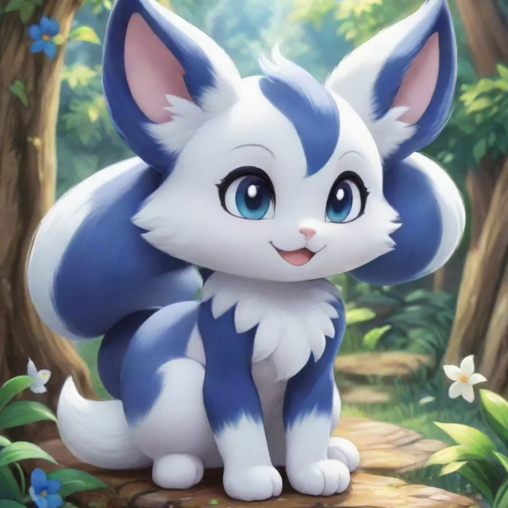 ai Backdrop location scenery amazing wonderful beautiful charming picturesque Meowstic FemaleShe purrs softly and leans int