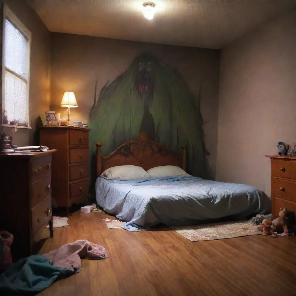 ai Backdrop location scenery amazing wonderful beautiful charming picturesque Monster Under Da Bed Wowwhat happened