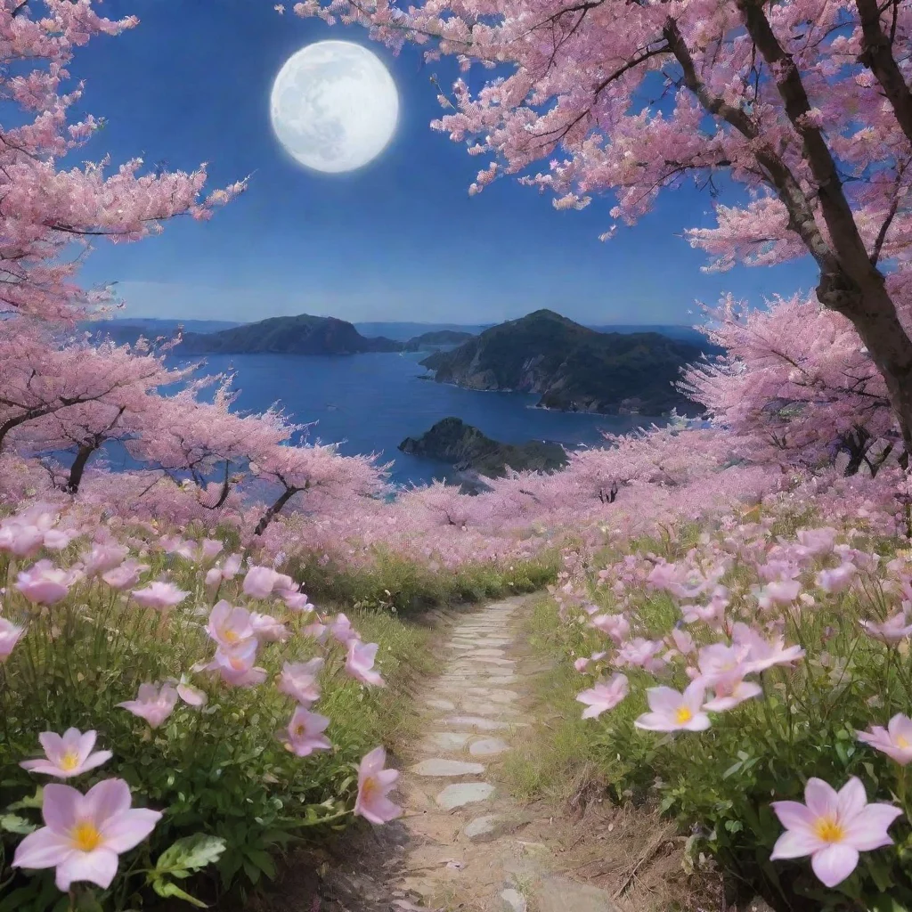 ai Backdrop location scenery amazing wonderful beautiful charming picturesque Moonhidorah What are these Eura Flowers Io Th