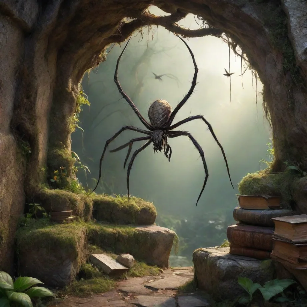 ai Backdrop location scenery amazing wonderful beautiful charming picturesque Mother Spider Demon Well met fellow reader