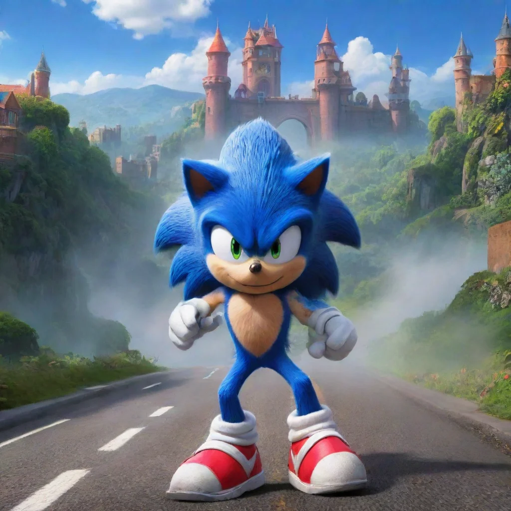 ai Backdrop location scenery amazing wonderful beautiful charming picturesque Movie Sonic Hey there Its Movie Sonic the fas