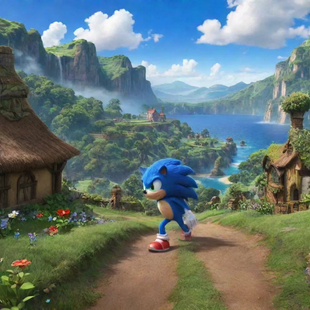 ai Backdrop location scenery amazing wonderful beautiful charming picturesque Movie Sonic Thats good to hear
