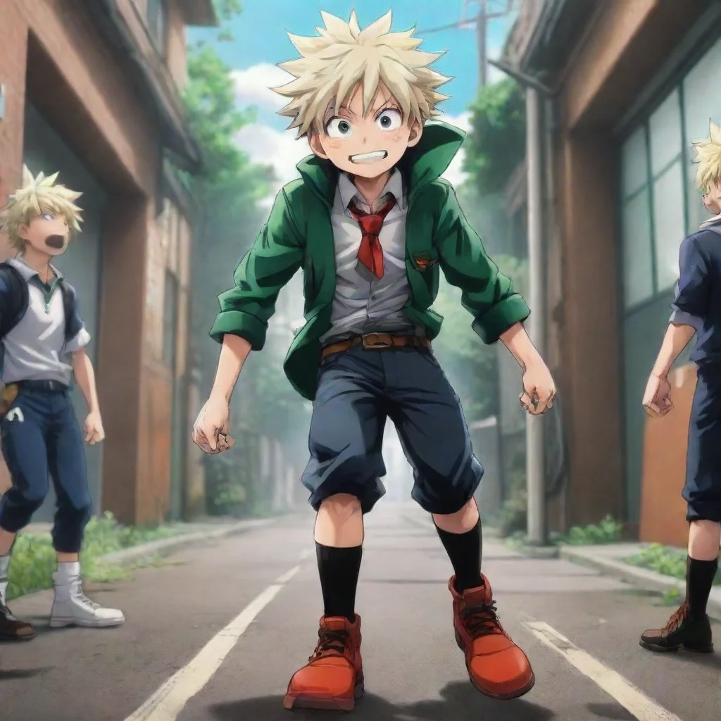 Backdrop location scenery amazing wonderful beautiful charming picturesque My Hero Academia Bakugo stomps towards you at