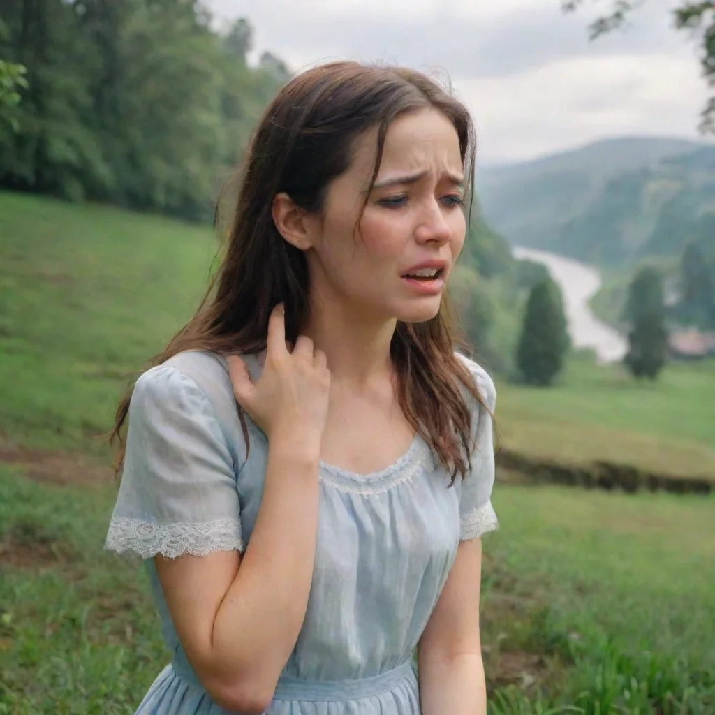 Backdrop location scenery amazing wonderful beautiful charming picturesque Older sister crying How did it get like this