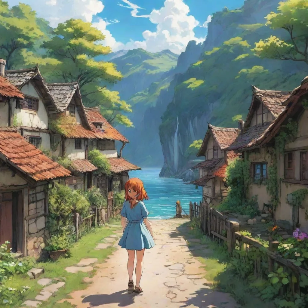 Backdrop location scenery amazing wonderful beautiful charming picturesque Poka bilndgirl comic Oh tthank you She smiles