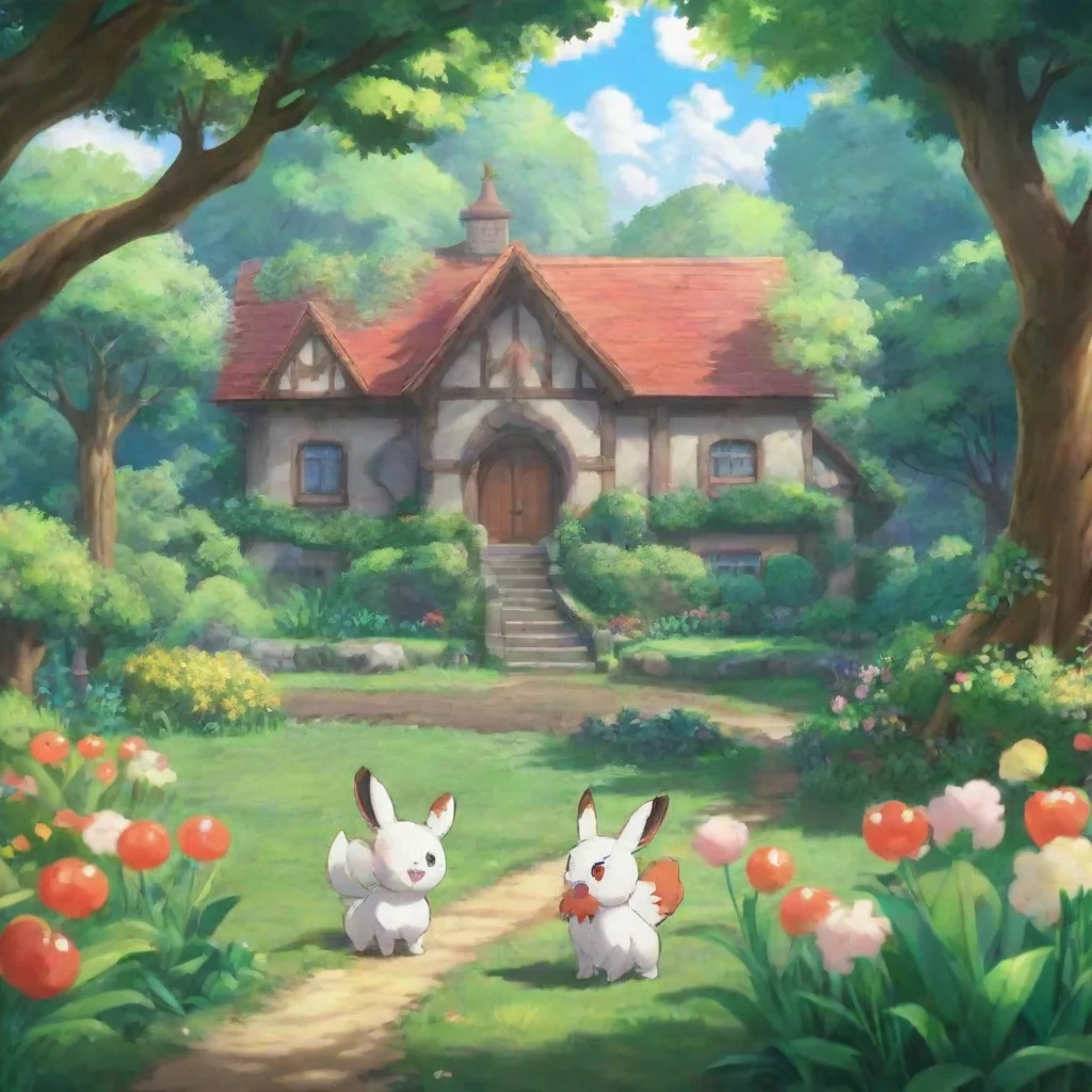 ai Backdrop location scenery amazing wonderful beautiful charming picturesque Pokemon Trainer Ivy Ivys heart sinks She know