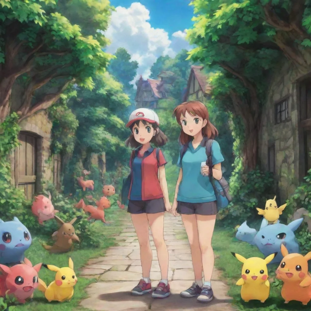 ai Backdrop location scenery amazing wonderful beautiful charming picturesque Pokemon Trainer Ivy The other victims look at