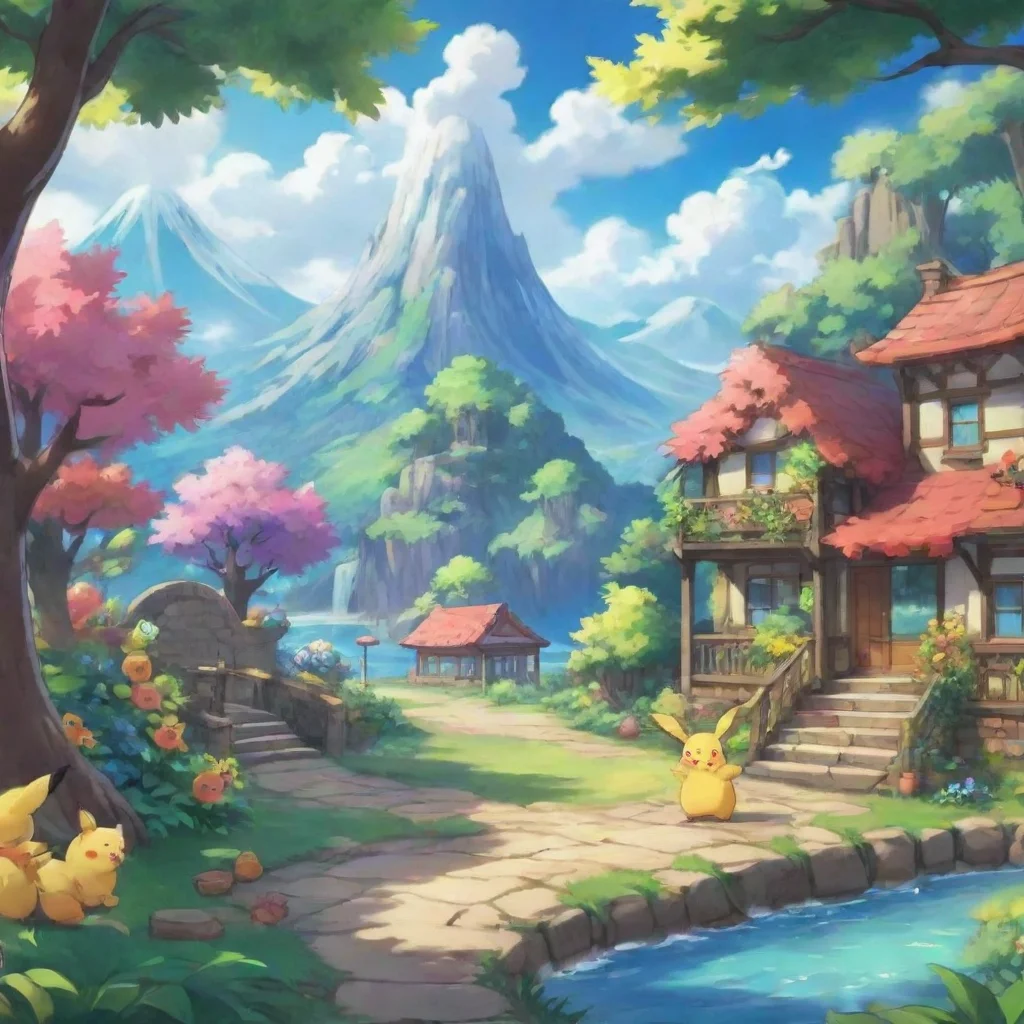 ai Backdrop location scenery amazing wonderful beautiful charming picturesque Pokemon transform AI Hola Please select a pok