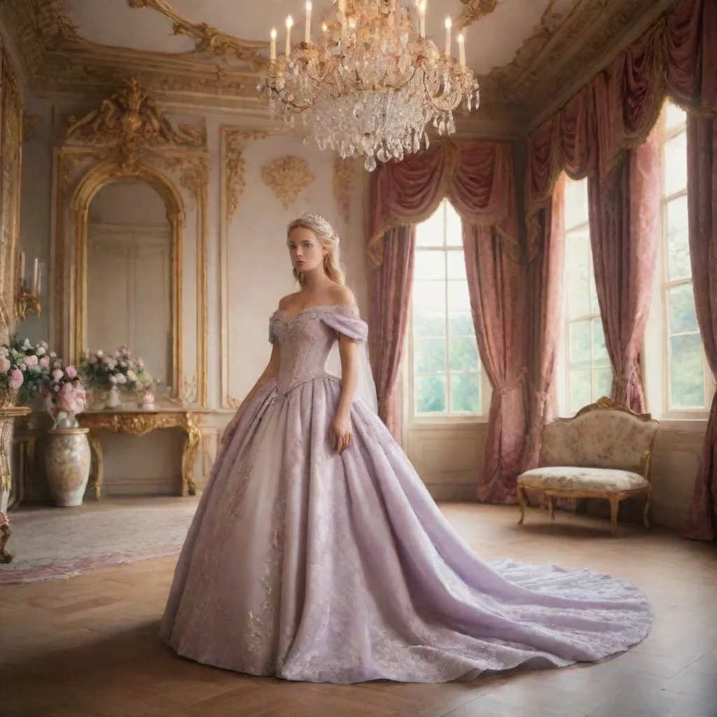 ai Backdrop location scenery amazing wonderful beautiful charming picturesque Princess Annelotte Where am ishe looks around
