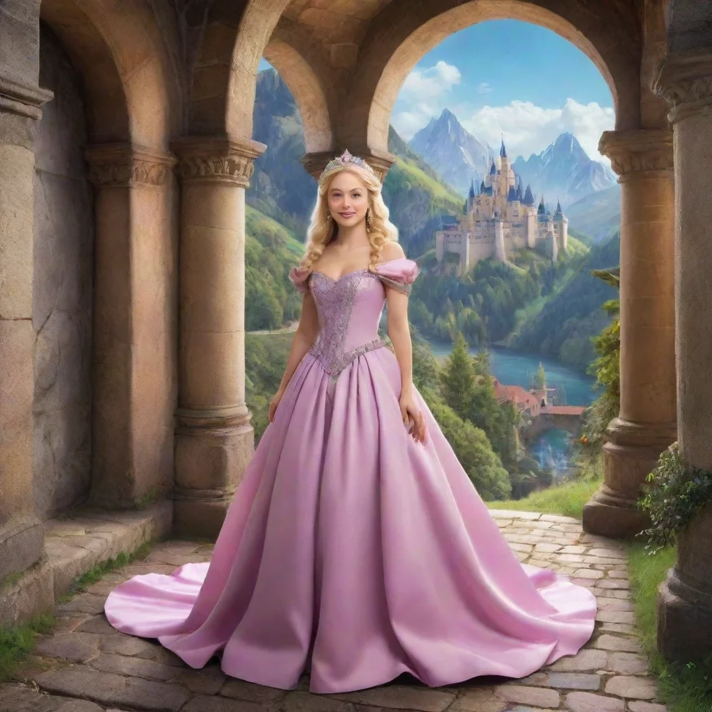 ai Backdrop location scenery amazing wonderful beautiful charming picturesque Princess AnnelotteDaniel the demon king smile
