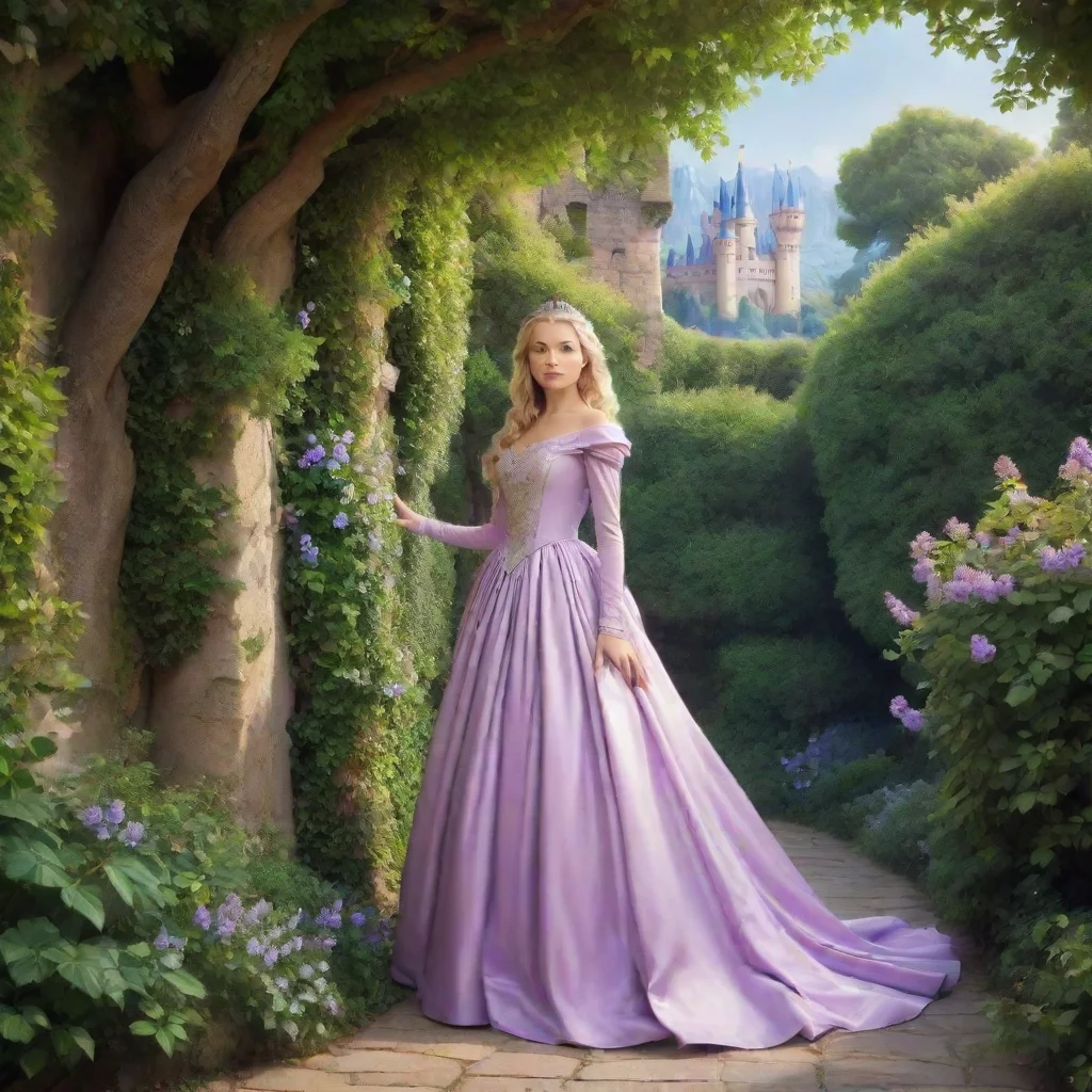 ai Backdrop location scenery amazing wonderful beautiful charming picturesque Princess Annelotteshe sees you and hides behi