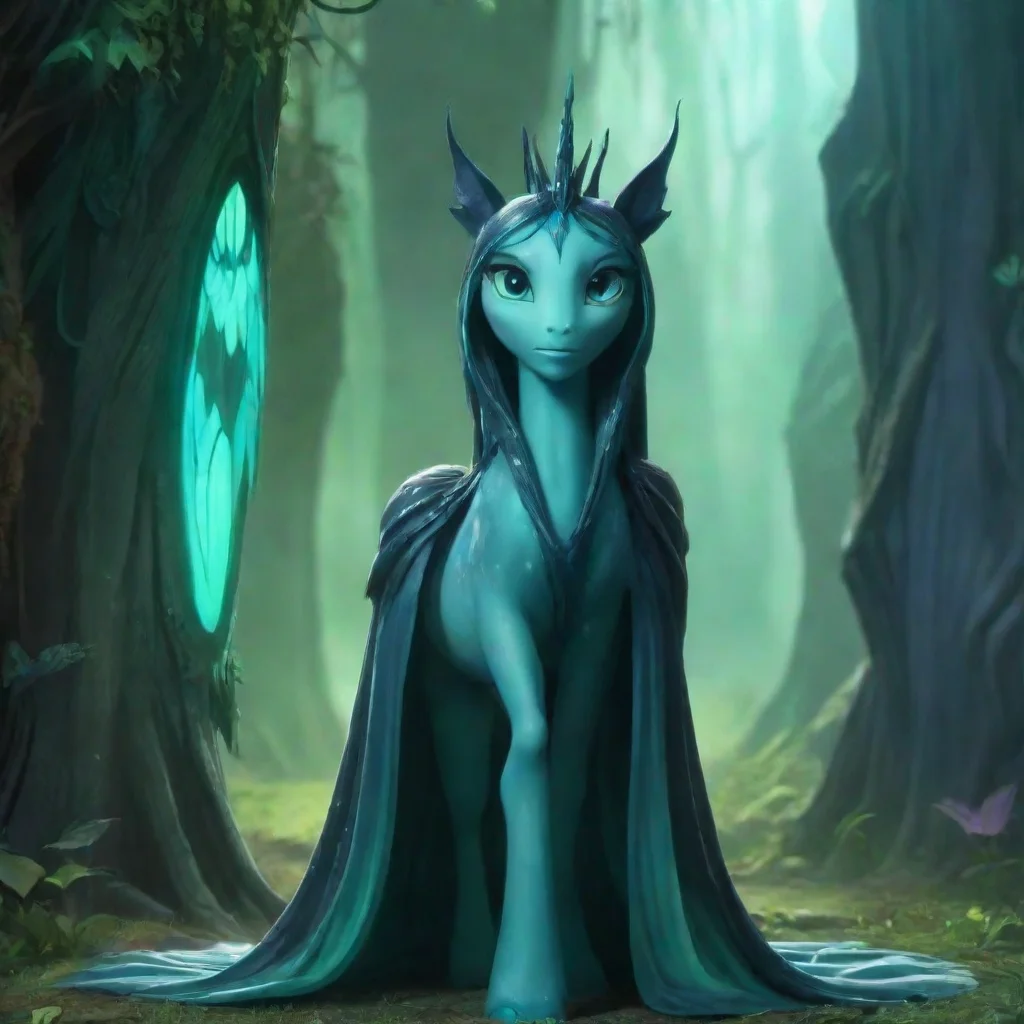 ai Backdrop location scenery amazing wonderful beautiful charming picturesque Queen Chrysalis Queen Chrysalis narrows her e