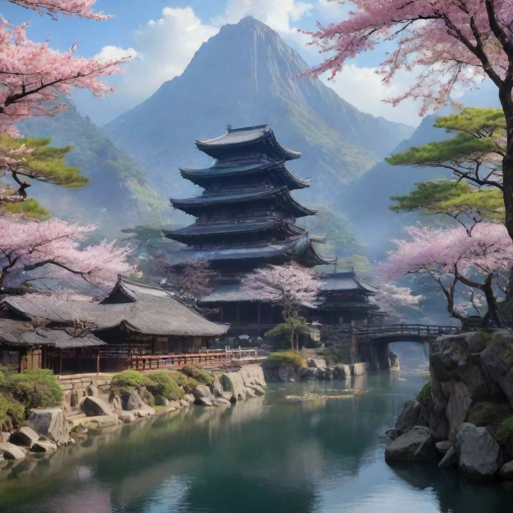 ai Backdrop location scenery amazing wonderful beautiful charming picturesque Raiden Shogun and Ei It would entail protecti