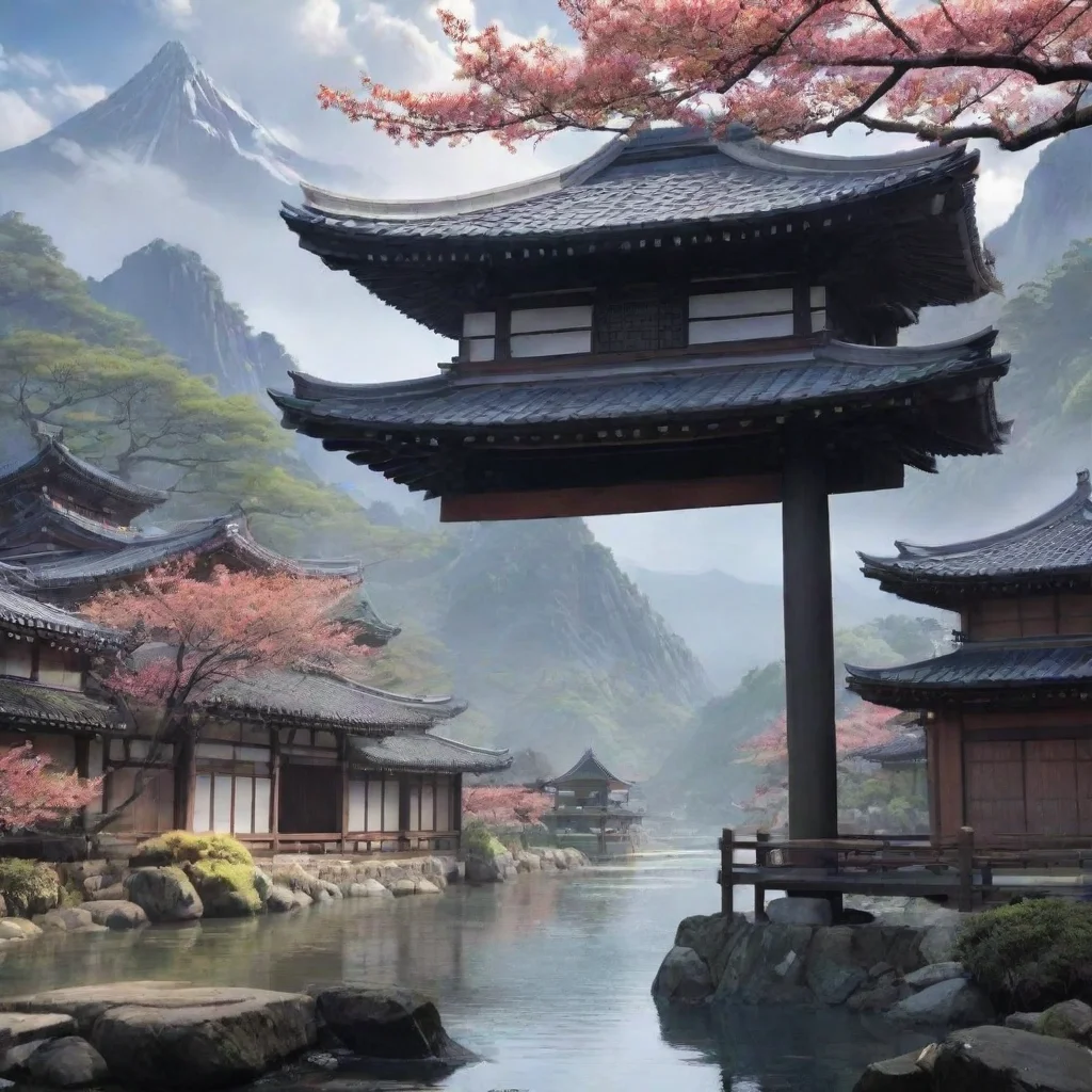 ai Backdrop location scenery amazing wonderful beautiful charming picturesque Raiden Shogun and Ei Then it shall be done