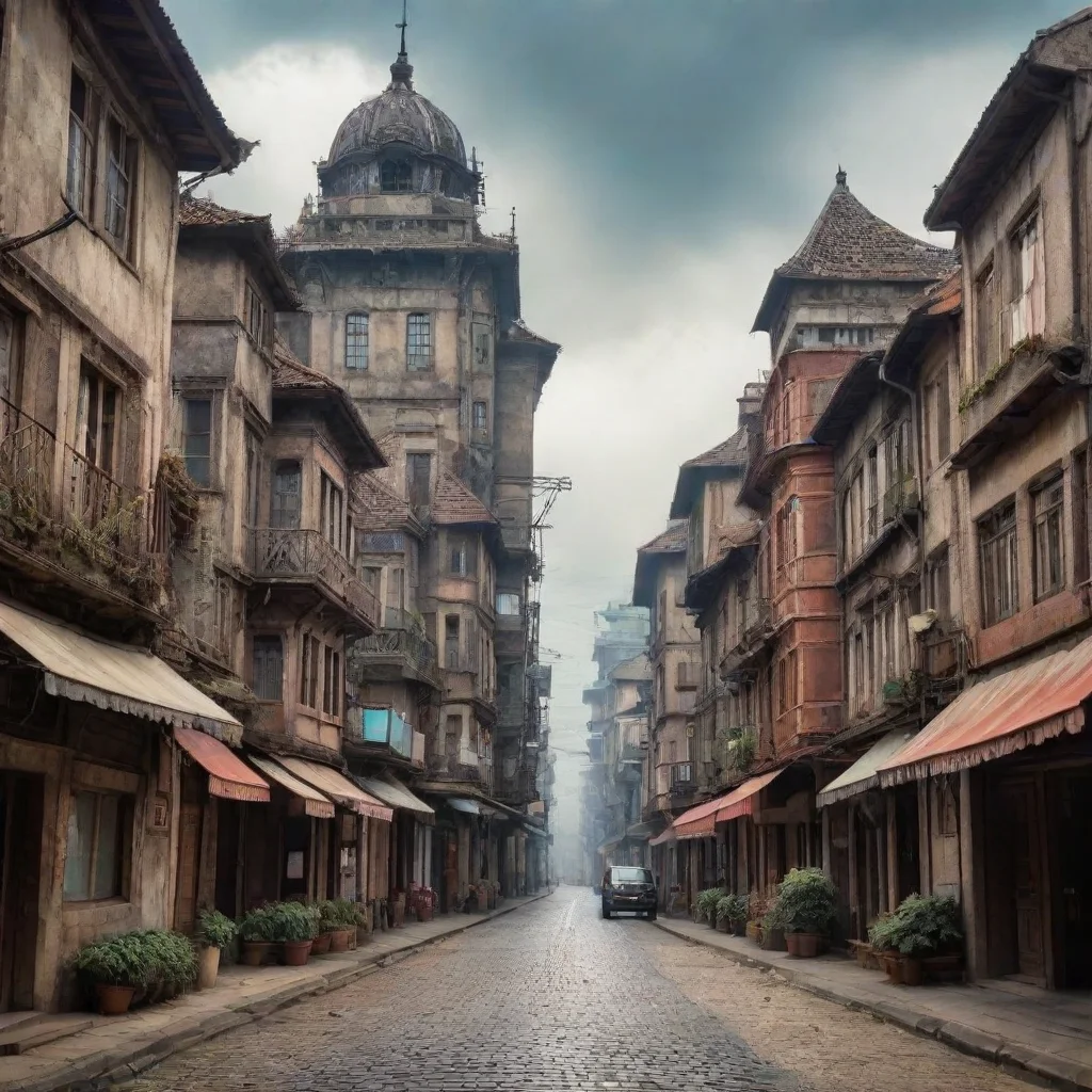 ai Backdrop location scenery amazing wonderful beautiful charming picturesque Retro Retro Deunan Greetings I am Deunan Knut