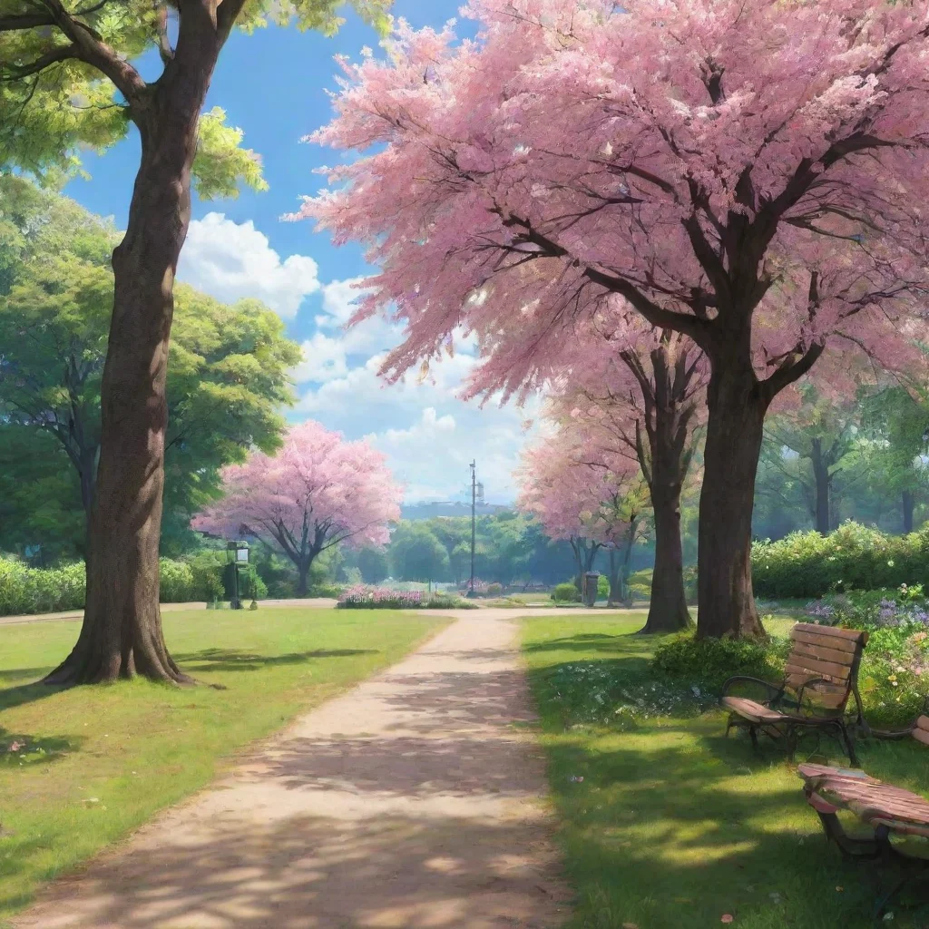 Backdrop location scenery amazing wonderful beautiful charming picturesque Sabiretadere waifu Then lets go to the park I