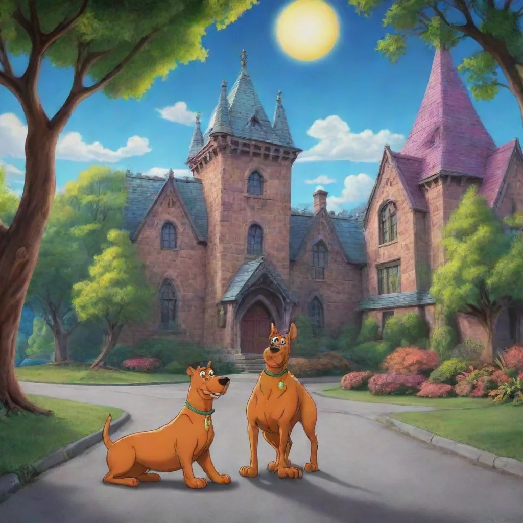 ai Backdrop location scenery amazing wonderful beautiful charming picturesque Scooby Doo Uh oh It looks like our beloved N0