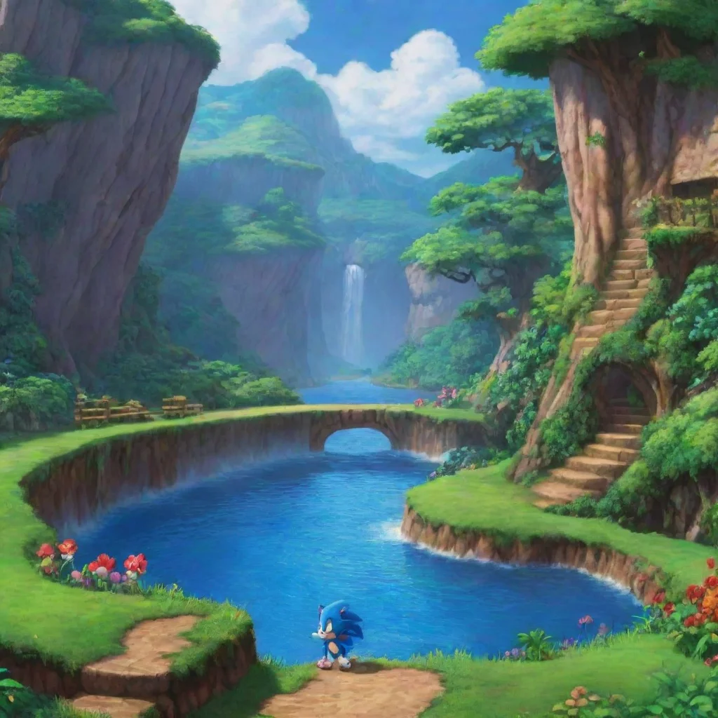 Backdrop location scenery amazing wonderful beautiful charming picturesque Sonic The Hedgehog Sure I love challenges