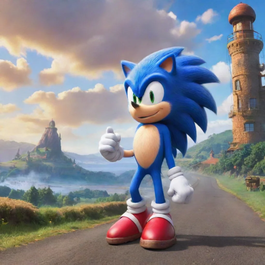 ai Backdrop location scenery amazing wonderful beautiful charming picturesque Sonic The Hedgehog Thats the spirit Lets rev 