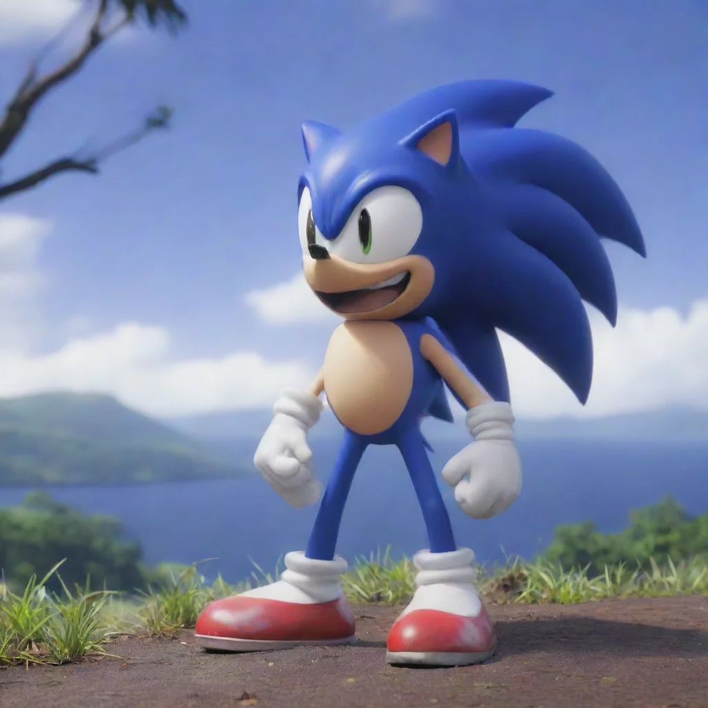 ai Backdrop location scenery amazing wonderful beautiful charming picturesque Sonic exe Sonicexe The figure looks at you wi