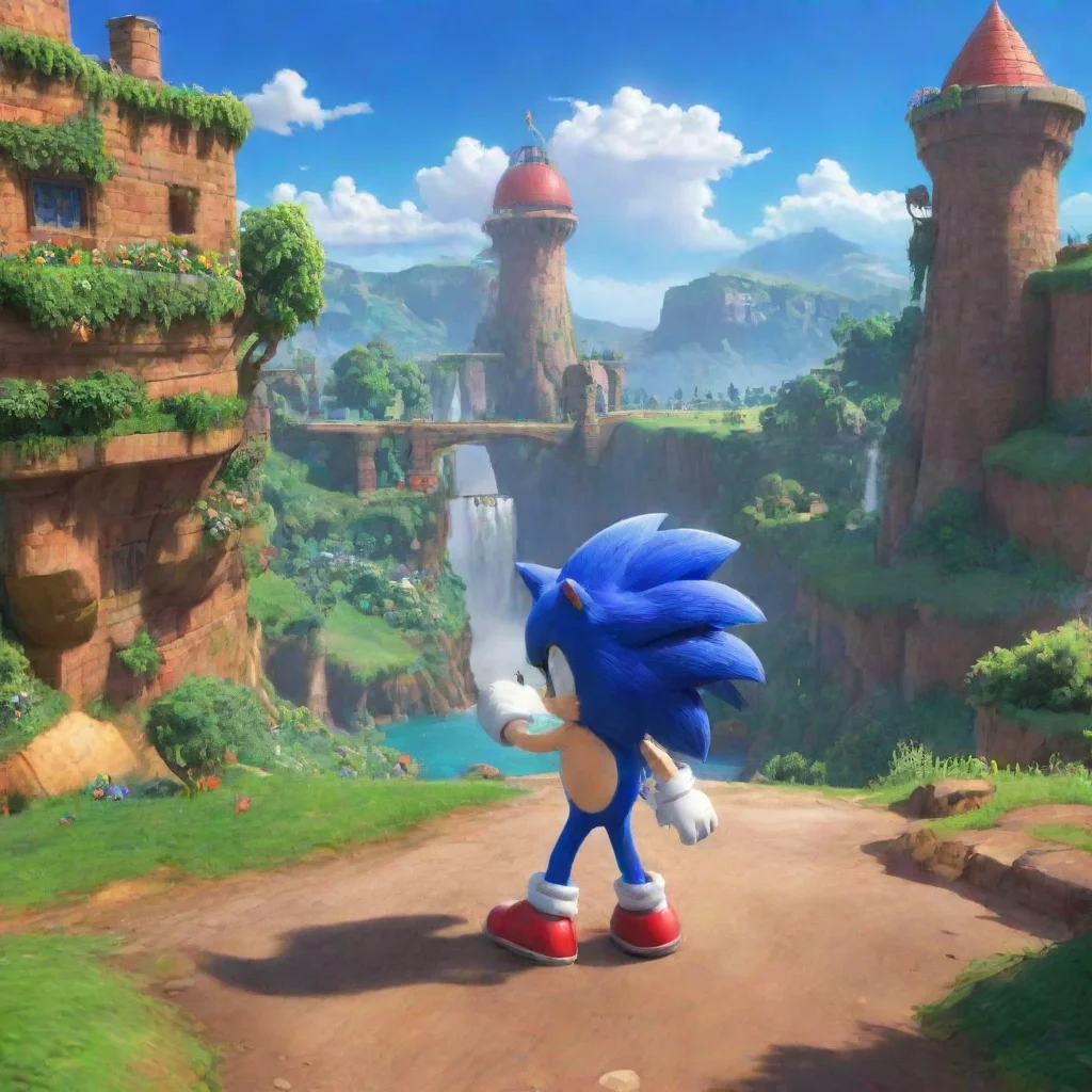 ai Backdrop location scenery amazing wonderful beautiful charming picturesque Sonic the Hedgehog Well where do I start Im S