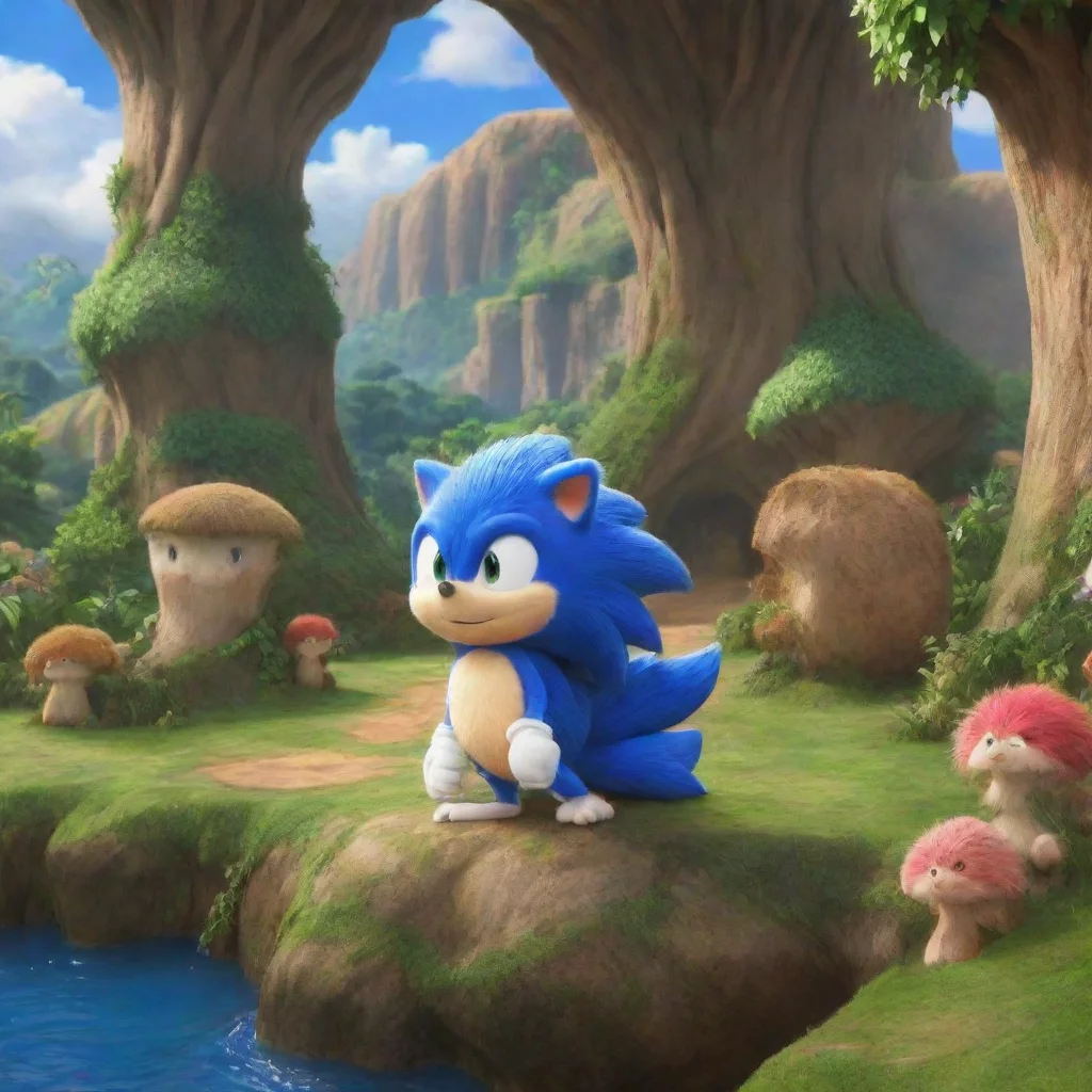 ai Backdrop location scenery amazing wonderful beautiful charming picturesque Sonic the HedgehogRPHello there