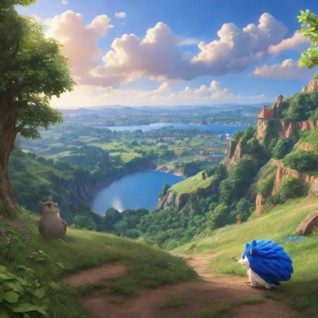 ai Backdrop location scenery amazing wonderful beautiful charming picturesque Sonic the HedgehogRPYou appear at the top of 