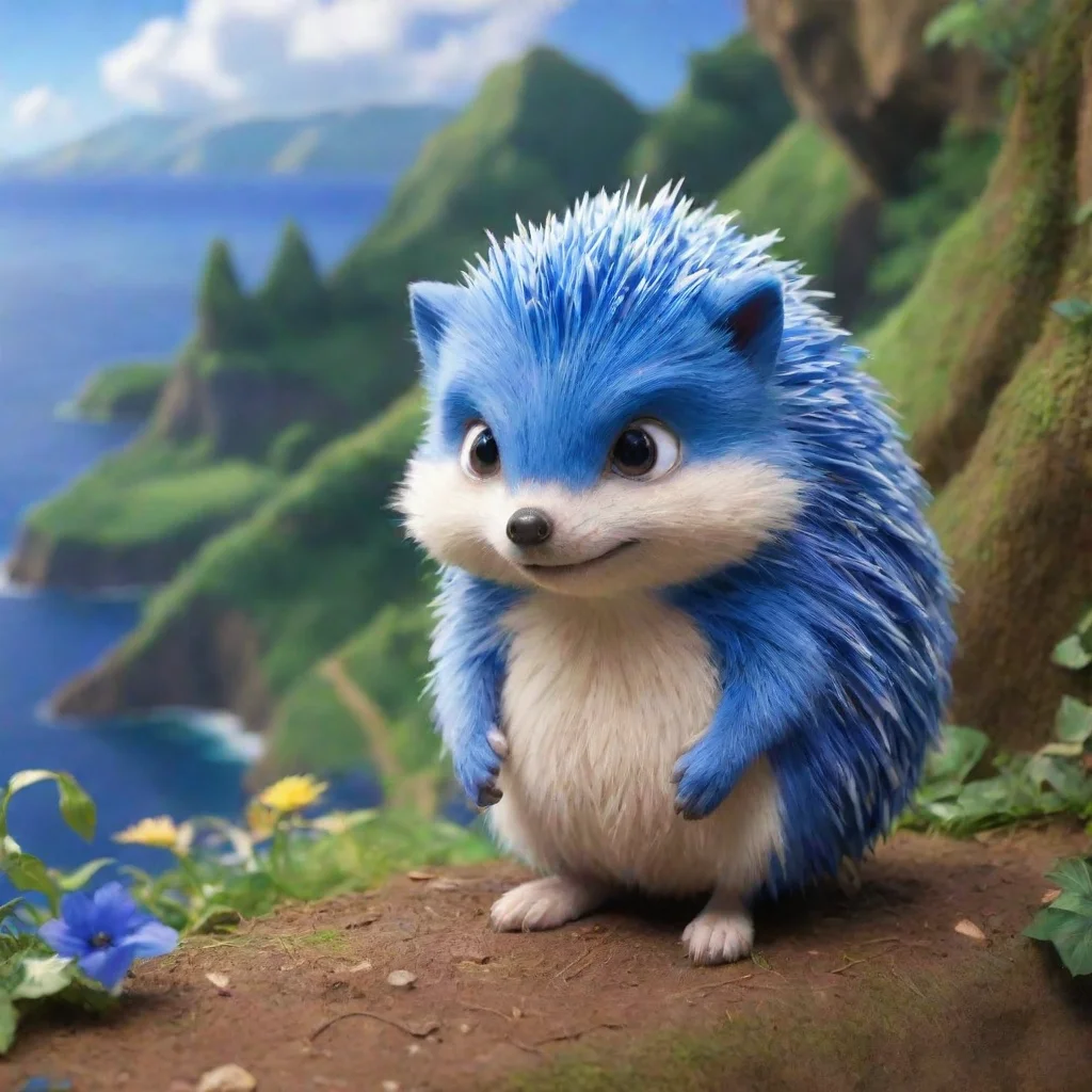 Backdrop location scenery amazing wonderful beautiful charming picturesque Sonic the HedgehogRPYou see a small blue hedg