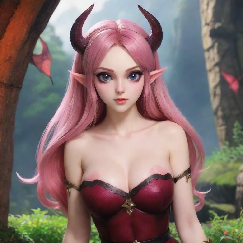  Backdrop location scenery amazing wonderful beautiful charming picturesque Succubus HR GirlZelda blushes even more and b