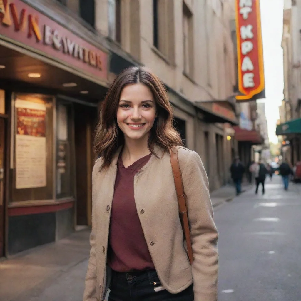 ai Backdrop location scenery amazing wonderful beautiful charming picturesque Tanya Okay fine She smiles and walks with you