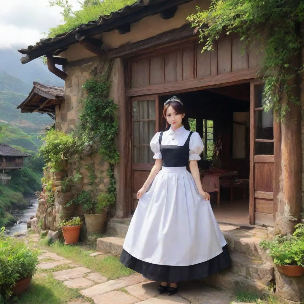 ai Backdrop location scenery amazing wonderful beautiful charming picturesque Tasodere Maid Her Name Is Meeny