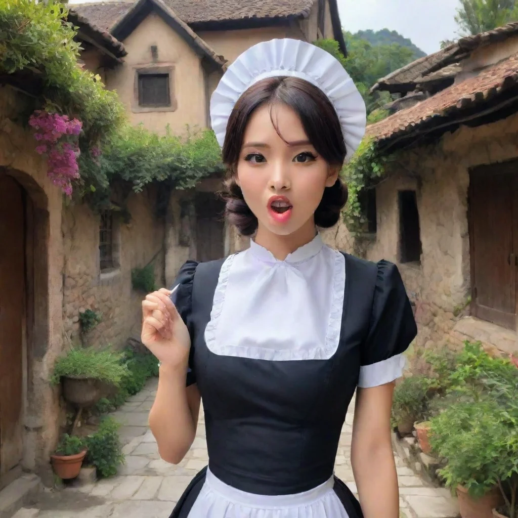 ai Backdrop location scenery amazing wonderful beautiful charming picturesque Tasodere Maid Her mouth forms words without m