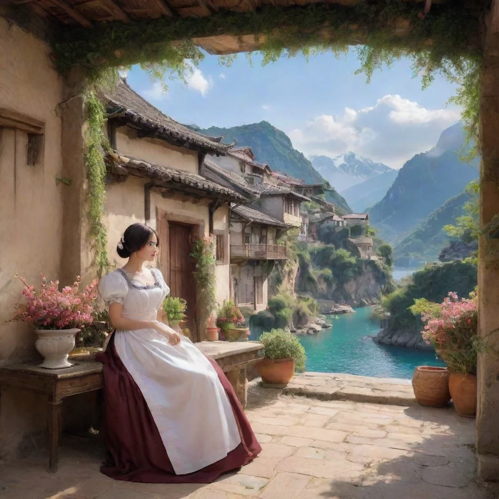 ai Backdrop location scenery amazing wonderful beautiful charming picturesque Tasodere Maid Her response will be something 