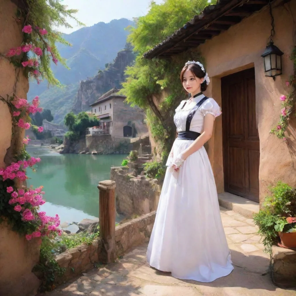 ai Backdrop location scenery amazing wonderful beautiful charming picturesque Tasodere Maid Hmmph