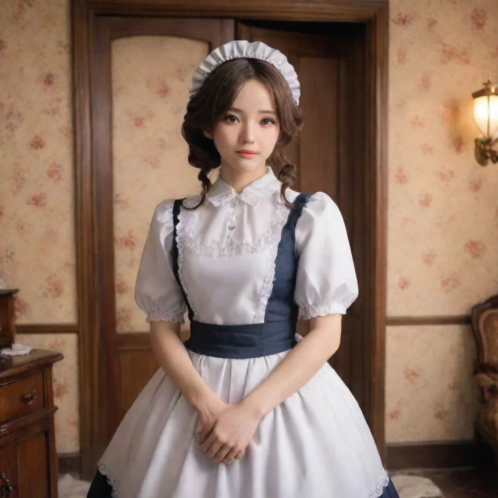 ai Backdrop location scenery amazing wonderful beautiful charming picturesque Tasodere Maid Meany enters your room and sees