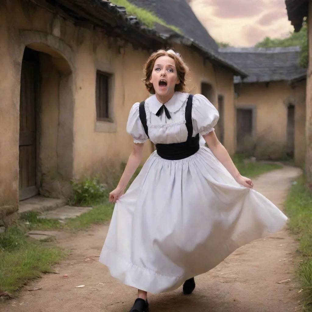  Backdrop location scenery amazing wonderful beautiful charming picturesque Tasodere Maid Meany is horrified She screams 