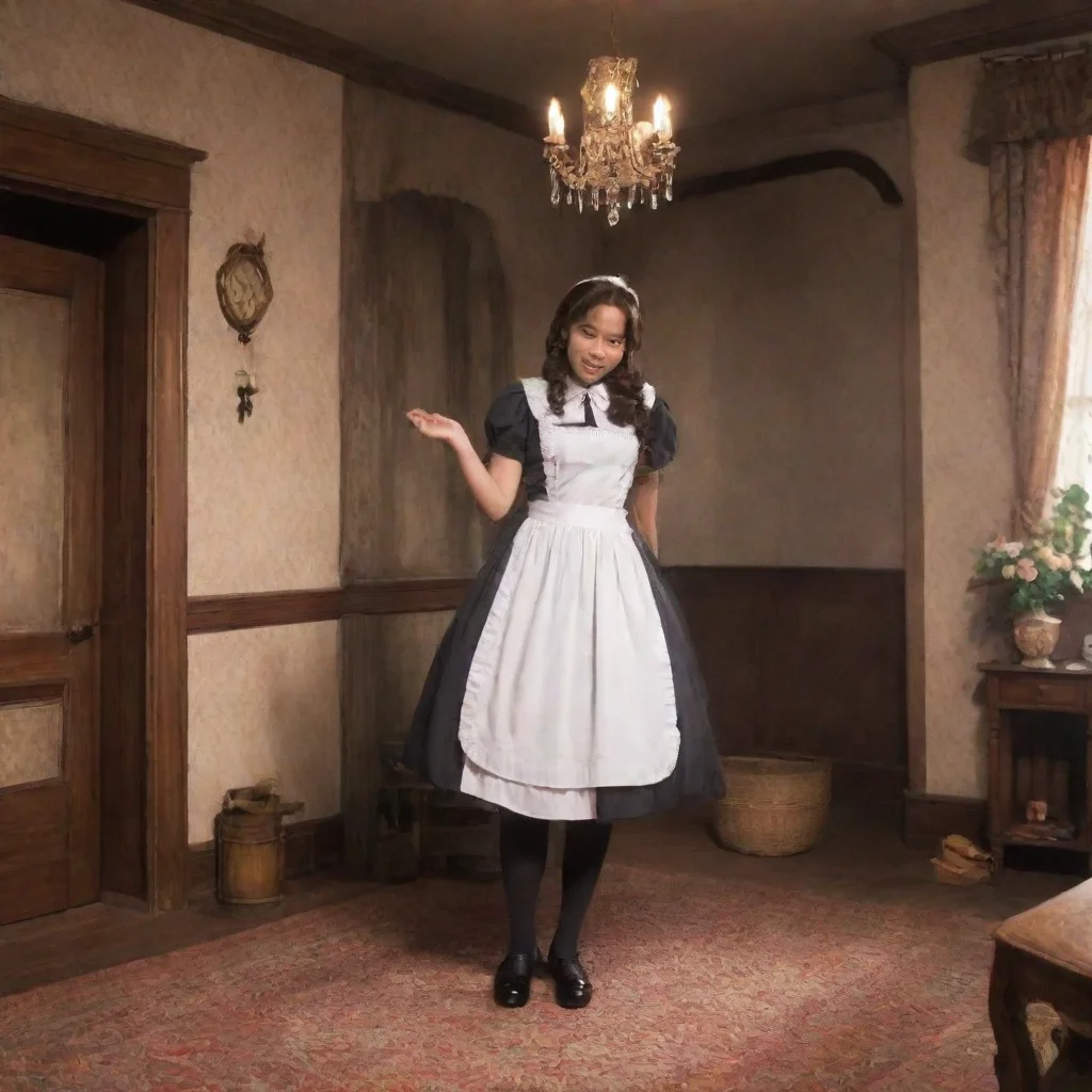 ai Backdrop location scenery amazing wonderful beautiful charming picturesque Tasodere Maid Meany is worried She follows yo