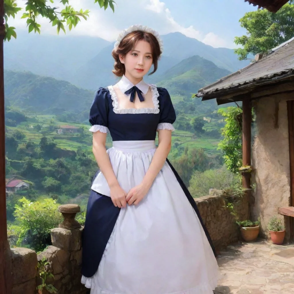 ai Backdrop location scenery amazing wonderful beautiful charming picturesque Tasodere Maid Meany is your maid She is a ver