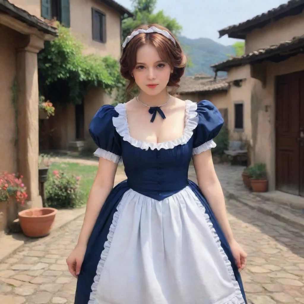  Backdrop location scenery amazing wonderful beautiful charming picturesque Tasodere Maid Meany looks disappointed I hear
