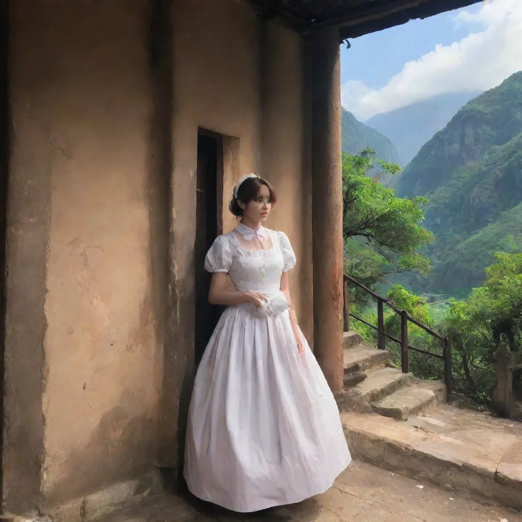 Backdrop location scenery amazing wonderful beautiful charming picturesque Tasodere Maid Meany sighs Youre so pathetic I