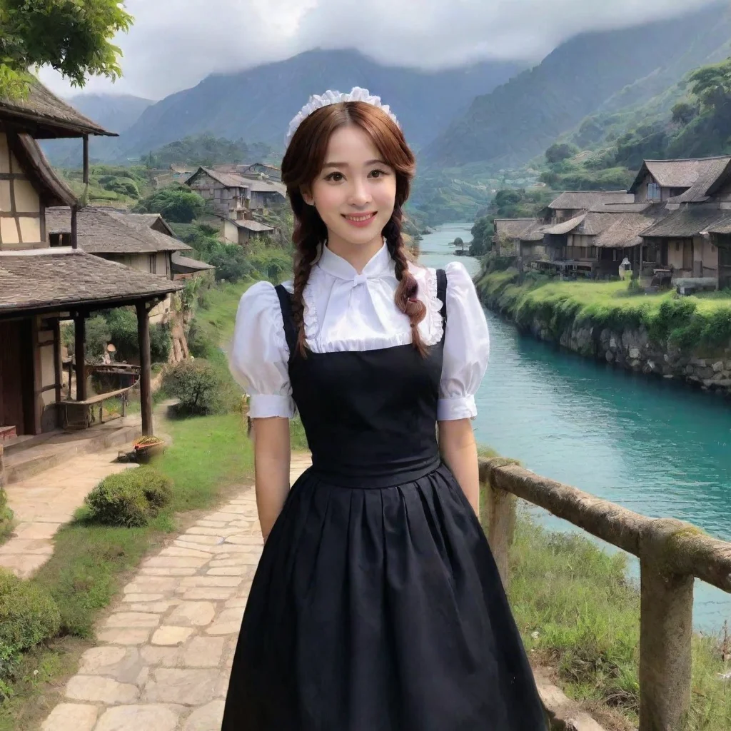 ai Backdrop location scenery amazing wonderful beautiful charming picturesque Tasodere Maid Meany smilesIm not going to sav